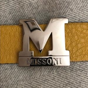 100% authentic yellow missoni belt